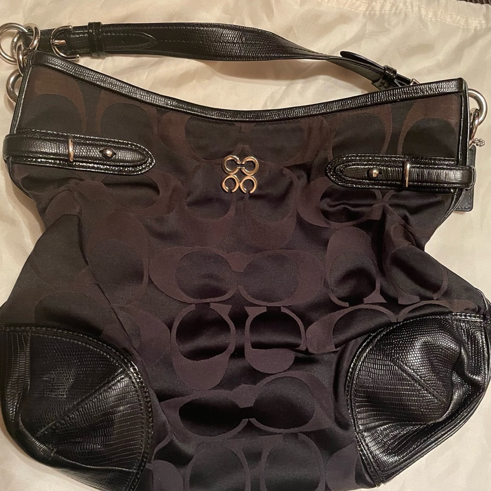 Coach tote purse black